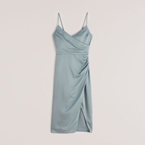 Abercrombie and fitch satin midi dress